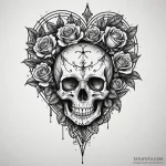 Caged heart glowing softly, tattoo drawing ou… — эскиз тату (№1750547978_1, 21.06.2025 23:19) — Tatufoto.com