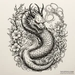 Blackthorn, artistic tattoo sketch, highly de… — эскиз тату (№1750550444_0, 22.06.2025 00:00) — Tatufoto.com