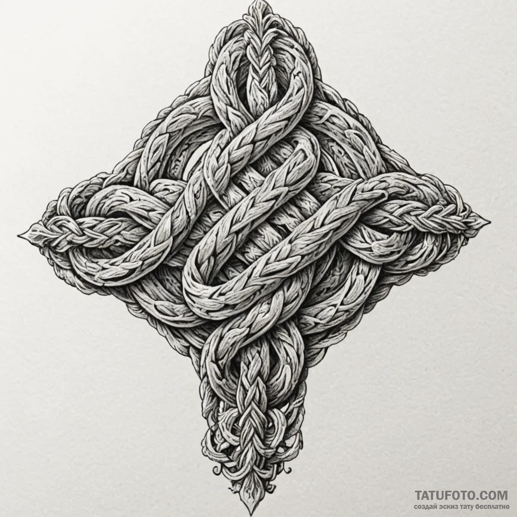 Reef knot, a simple, secure, and reliable kno... - эскиз тату (№1750551470_0, 22.06.2025 00:17) — Tatufoto.com