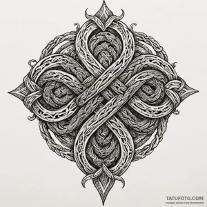 Reef knot, a simple, secure, and reliable kno... - эскиз тату (№1750551470_1, 22.06.2025 00:17) — Tatufoto.com
