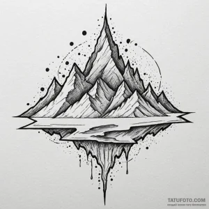 Seismograph drawing of an earthquake, but the... - эскиз тату (№1750551898_1, 22.06.2025 00:24) — Tatufoto.com