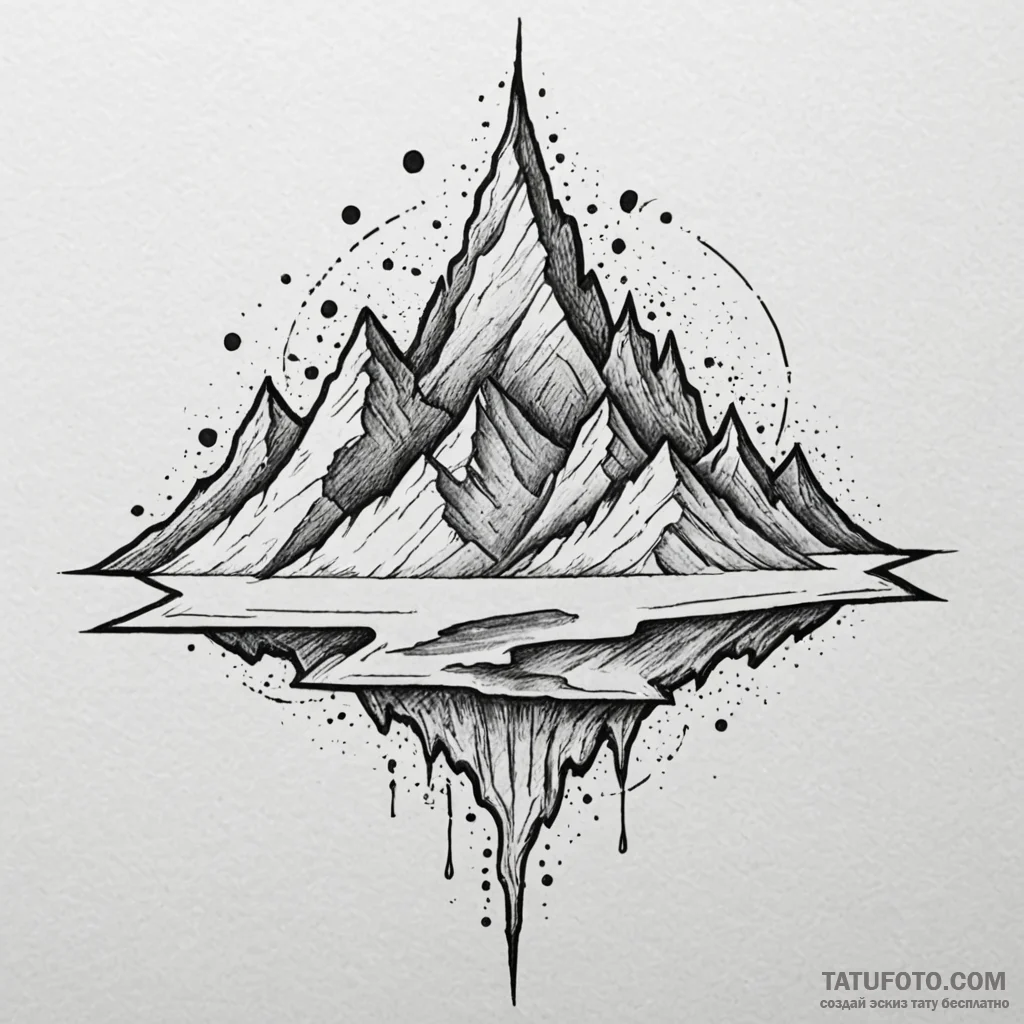 Seismograph drawing of an earthquake, but the... - эскиз тату (№1750551898_1, 22.06.2025 00:24) — Tatufoto.com