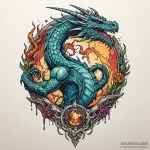 Dragon claw clutching shattered relic, concep… — эскиз тату (№1750552409_0, 22.06.2025 00:33) — Tatufoto.com