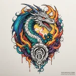 Dragon claw clutching shattered relic, concep… — эскиз тату (№1750552409_1, 22.06.2025 00:33) — Tatufoto.com