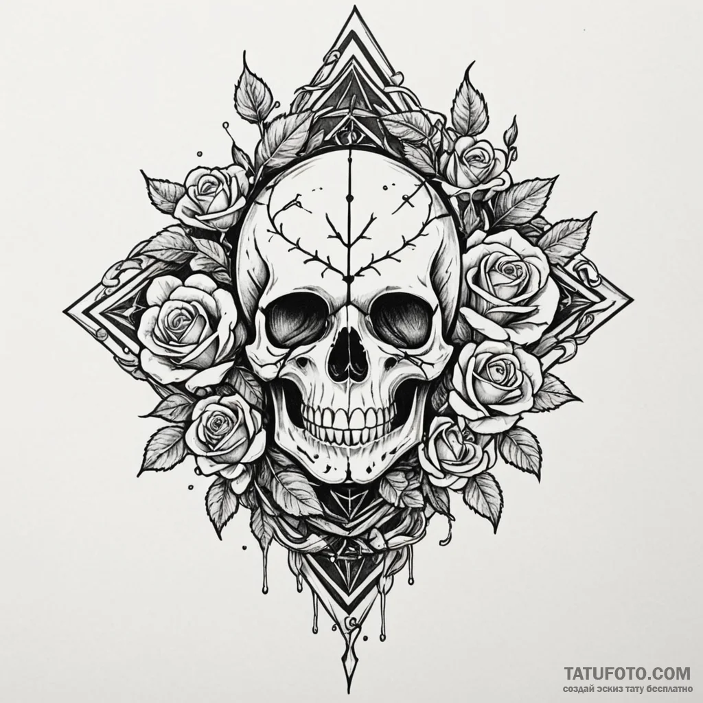 Ivory arrow shattering sigil, ink illustratio... - эскиз тату (№1750553164_0, 22.06.2025 00:46) — Tatufoto.com