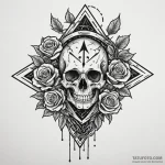 Ivory arrow shattering sigil, ink illustratio… — эскиз тату (№1750553164_1, 22.06.2025 00:46) — Tatufoto.com