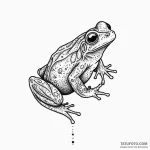 Glass frog, tattoo line art, dotwork tattoo s… — эскиз тату (№1750556118_1, 22.06.2025 01:35) — Tatufoto.com