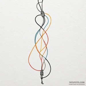 Unplugged cord, dangling, tattoo drawing outl... - эскиз тату (№1750556837_1, 22.06.2025 01:47) — Tatufoto.com
