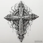 Paean to a fallen god, etched in stone, conce… — эскиз тату (№1750557016_0, 22.06.2025 01:50) — Tatufoto.com