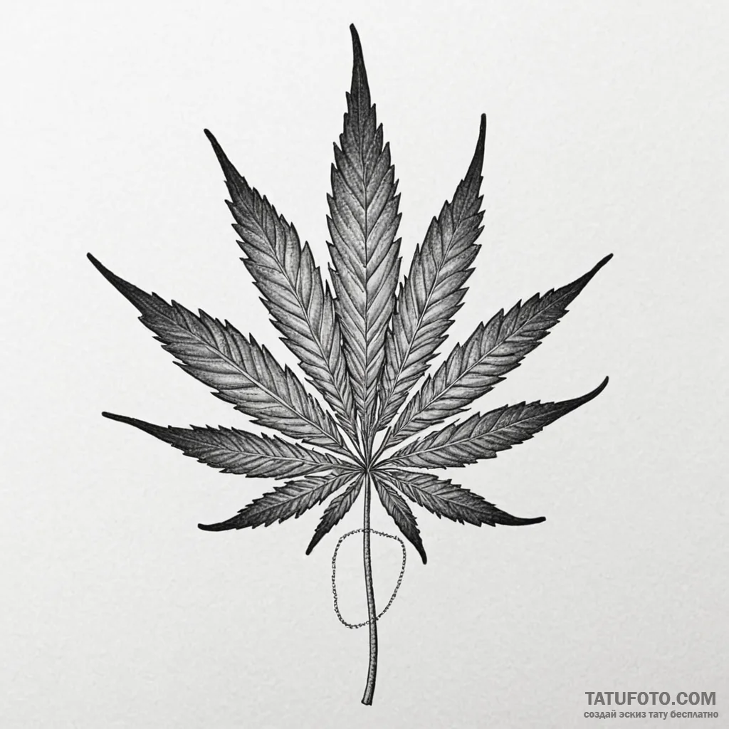 Hemp - эскиз тату (№1750557703_1, 22.06.2025 02:01) — Tatufoto.com