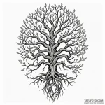 Keystone wrapped in roots, artistic tattoo sk… — эскиз тату (№1750558684_1, 22.06.2025 02:18) — Tatufoto.com