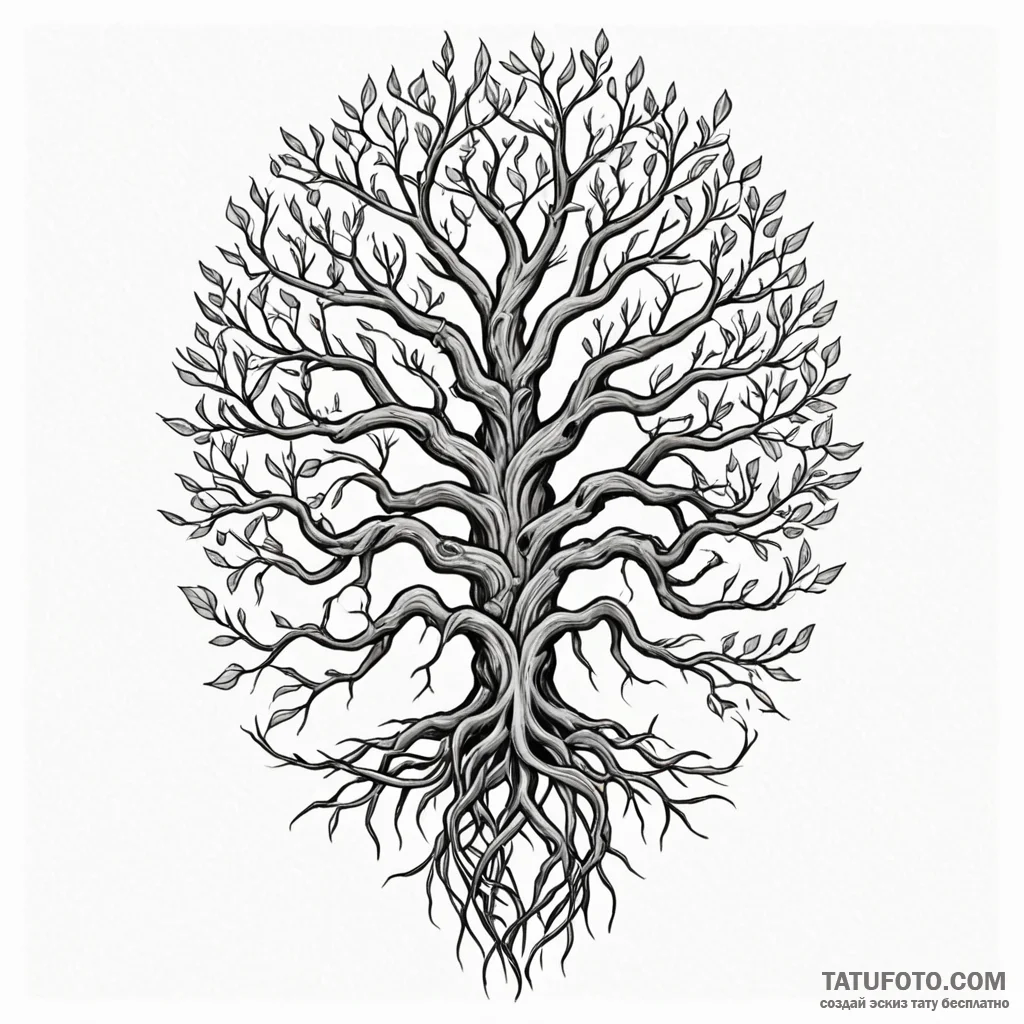 Keystone wrapped in roots, artistic tattoo sk... - эскиз тату (№1750558684_1, 22.06.2025 02:18) — Tatufoto.com