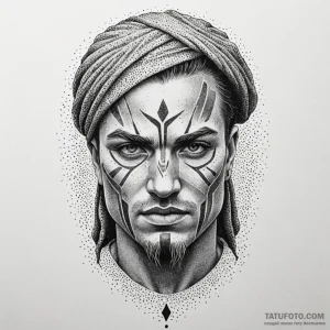 Spartan, tattoo drawing outline, dotwork tatt... - эскиз тату (№1750559412_1, 22.06.2025 02:30) — Tatufoto.com