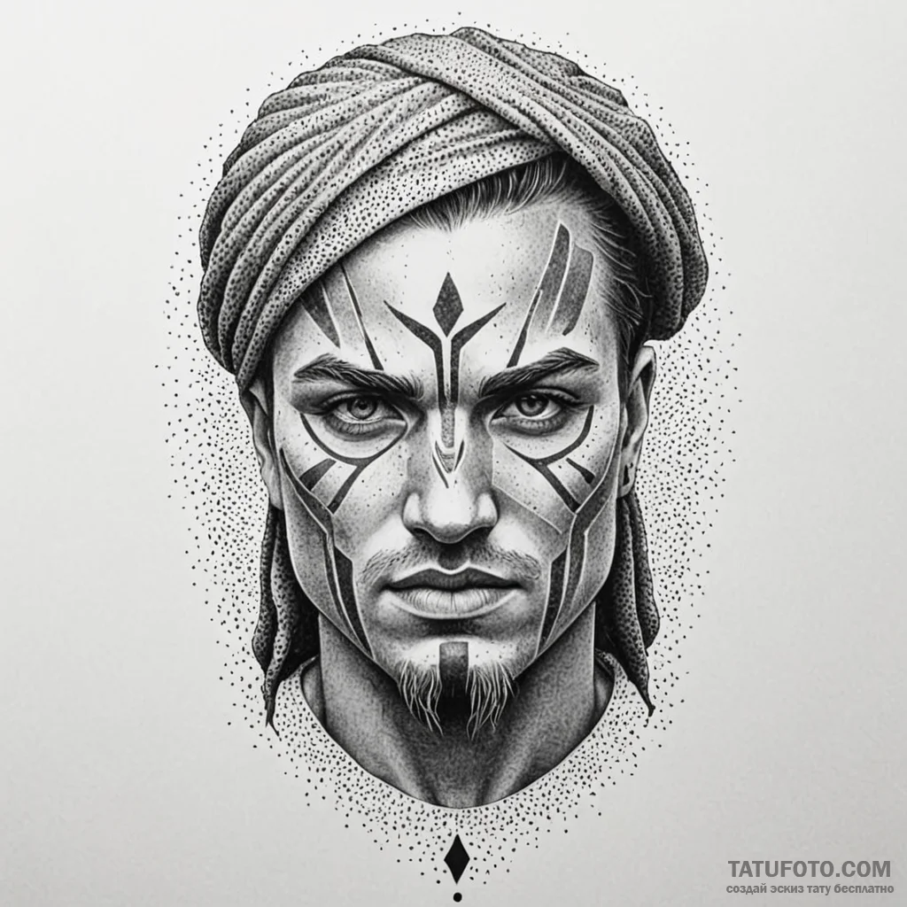 Spartan, tattoo drawing outline, dotwork tatt... - эскиз тату (№1750559412_1, 22.06.2025 02:30) — Tatufoto.com
