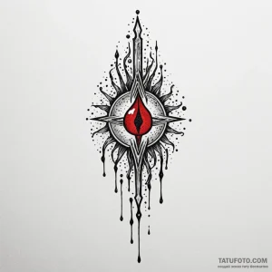 Ritual blade dripping spectral light, tattoo... - эскиз тату (№1750560344_1, 22.06.2025 02:45) — Tatufoto.com