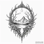 Thorn mirror swallowing reflection, tattoo li… — эскиз тату (№1750560598_1, 22.06.2025 02:49) — Tatufoto.com