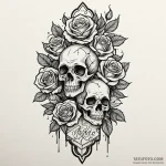 Pillar, standing strong amidst ruins, tattoo… — эскиз тату (№1750561443_1, 22.06.2025 03:04) — Tatufoto.com