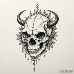Amphibian skull with crystals, concept art fo… — эскиз тату (№1750564101_0, 22.06.2025 03:48) — Tatufoto.com