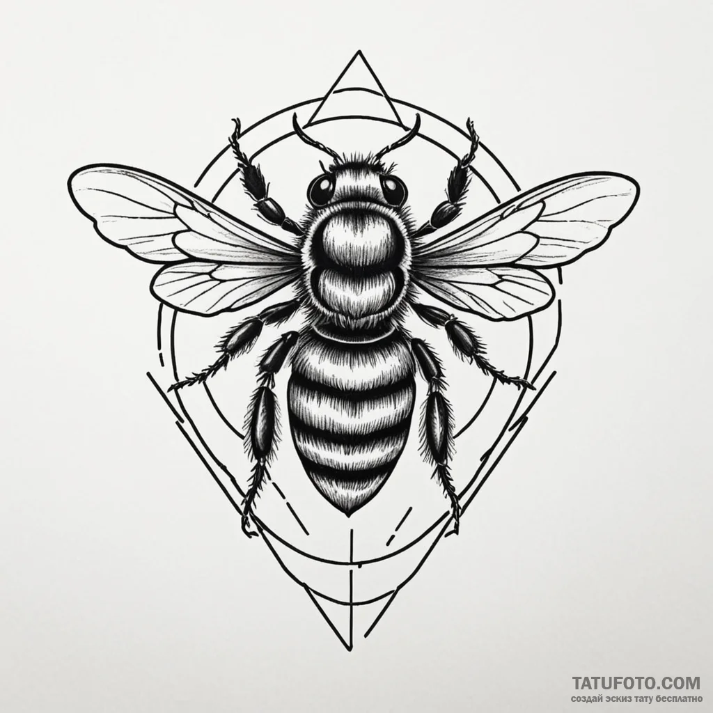 Bumblebee, concept art for tattoo, old school... - эскиз тату (№1750565458_1, 22.06.2025 04:10) — Tatufoto.com