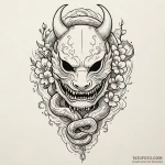 Bone mask stitched with wire, tattoo flash sh… — эскиз тату (№1750566151_1, 22.06.2025 04:22) — Tatufoto.com