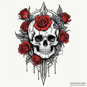 Graven blade devouring starlight, artistic ta... - эскиз тату (№1750578798_1, 22.06.2025 07:53) — Tatufoto.com