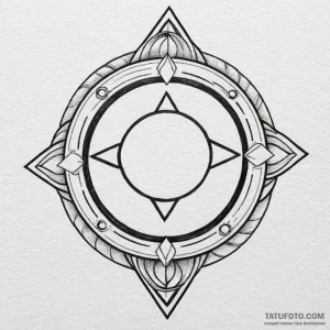 Solar eclipse with a diamond ring effect, tat... - эскиз тату (№1750579666_0, 22.06.2025 08:07) — Tatufoto.com
