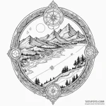 Map coordinates of a birthplace or significan… — эскиз тату (№1750580360_1, 22.06.2025 08:19) — Tatufoto.com