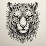 Night vision goggle’s view of a predator in t… — эскиз тату (№1750580617_0, 22.06.2025 08:23) — Tatufoto.com