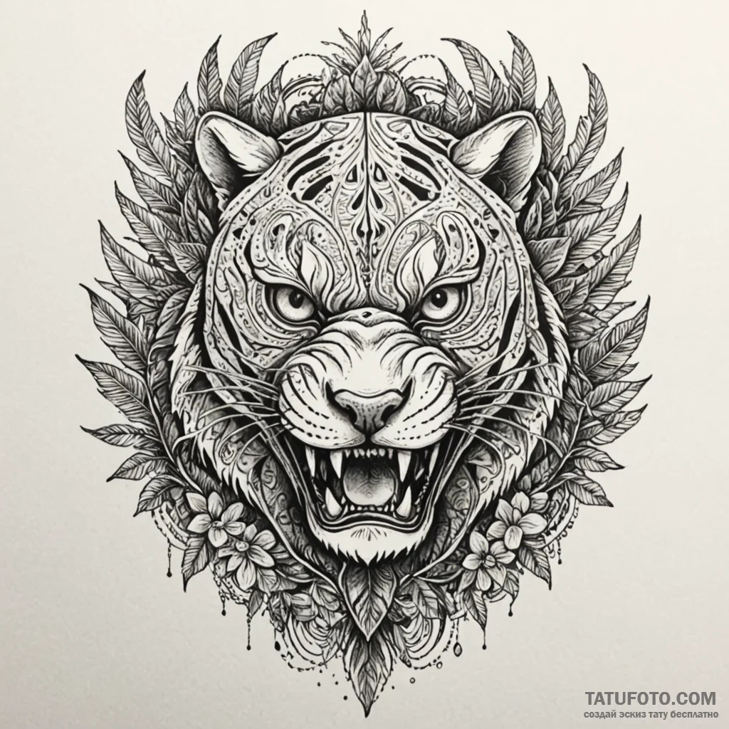 Night vision goggle's view of a predator in t... - эскиз тату (№1750580617_1, 22.06.2025 08:23) — Tatufoto.com