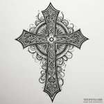 A powerful burning cross, symbolic,, tattoo f… — эскиз тату (№1750581506_0, 22.06.2025 08:38) — Tatufoto.com