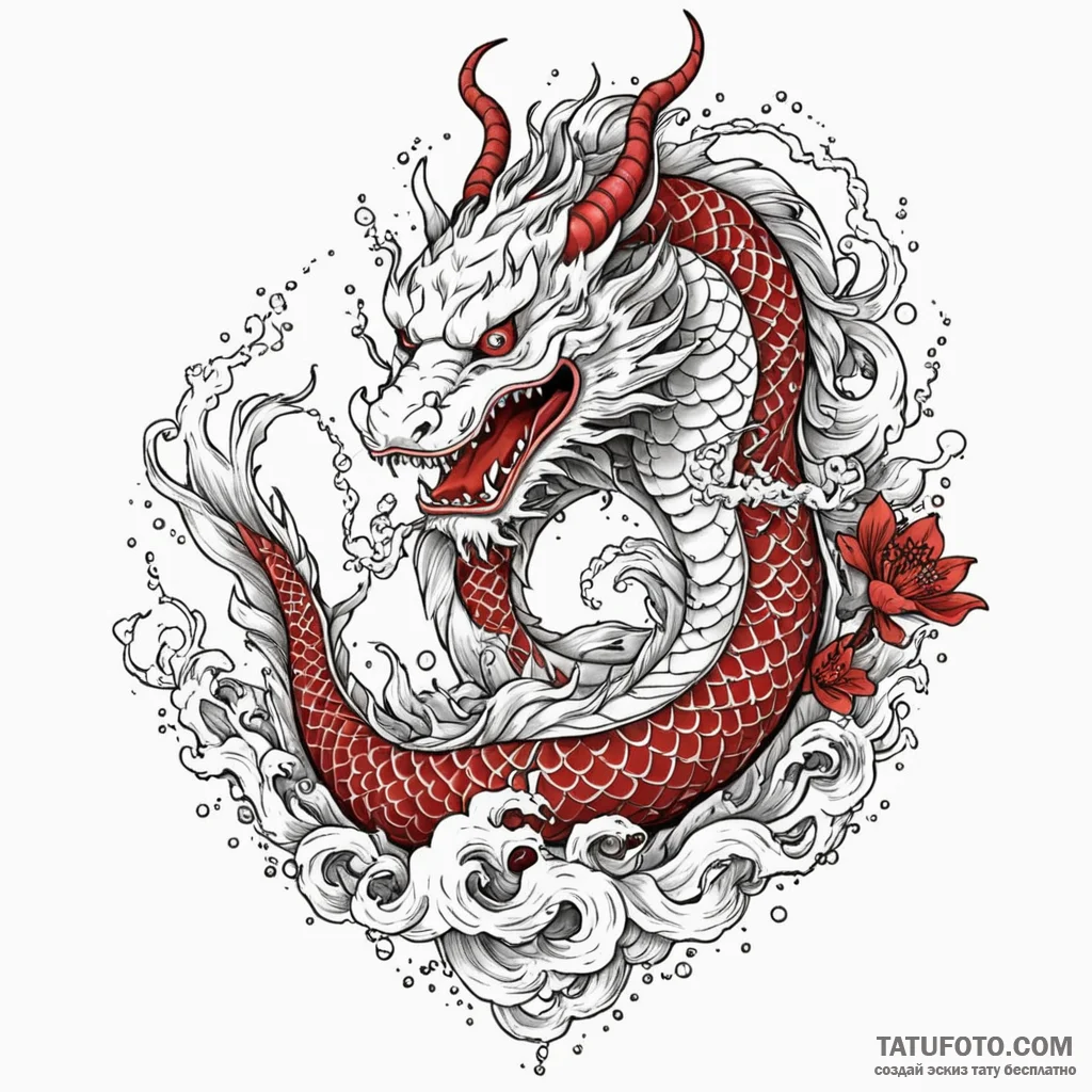 Jade relic beneath celestial bloom, ink illus... - эскиз тату (№1750583677_1, 22.06.2025 09:14) — Tatufoto.com