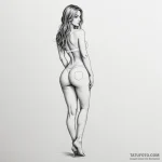 Booty ass sexy girl — эскиз тату (№1750600519_1, 22.06.2025 13:55) — Tatufoto.com