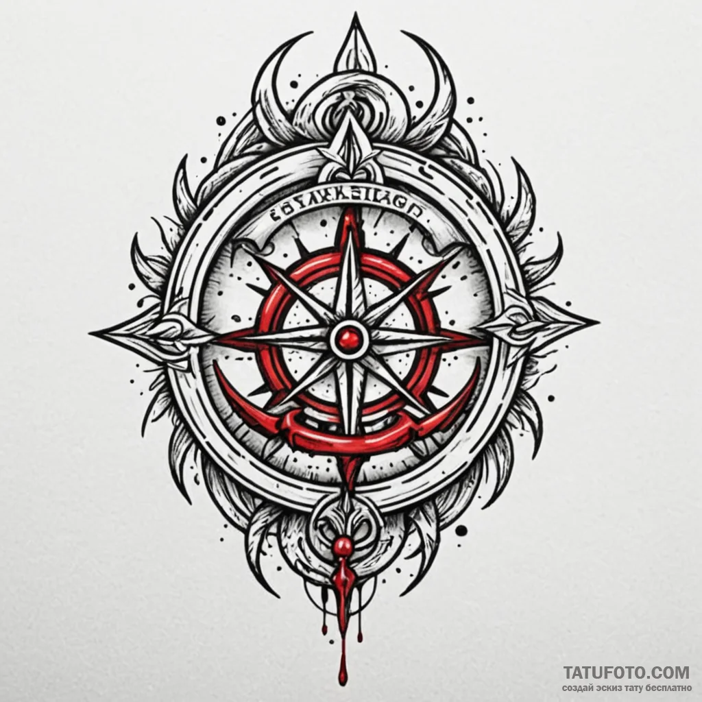 Blood glyph traced in frost, artistic tattoo... - эскиз тату (№1750601381_0, 22.06.2025 14:09) — Tatufoto.com