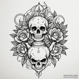 Kettle with spectral smoke, tattoo line art,... - эскиз тату (№1750602332_0, 22.06.2025 14:25) — Tatufoto.com