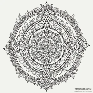 Oak tapestry burning in starlight, tattoo fla... - эскиз тату (№1750602940_0, 22.06.2025 14:35) — Tatufoto.com