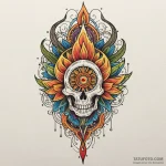 Bullet, ink illustration for tattoo, vibrant… — эскиз тату (№1750603027_1, 22.06.2025 14:37) — Tatufoto.com