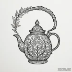 Kettle hanging from bone arch, tattoo drawing… — эскиз тату (№1750603742_1, 22.06.2025 14:49) — Tatufoto.com