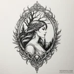 Pine, ink illustration for tattoo, on a clean… — эскиз тату (№1750604256_0, 22.06.2025 14:57) — Tatufoto.com