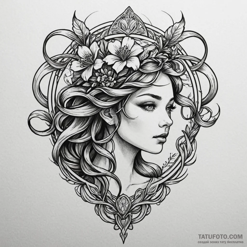 Pine, ink illustration for tattoo, on a clean... - эскиз тату (№1750604256_1, 22.06.2025 14:57) — Tatufoto.com