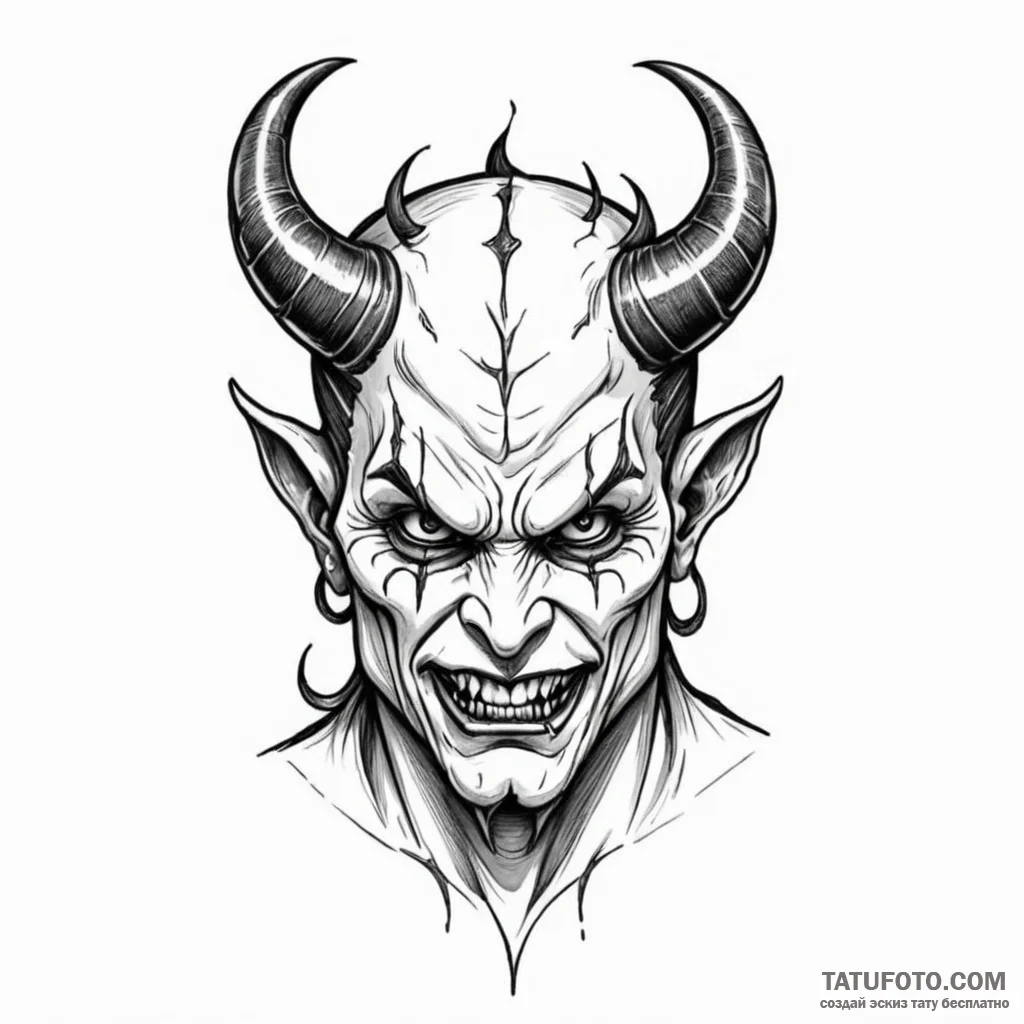 Devil - эскиз тату (№1750604982_0, 22.06.2025 15:09) — Tatufoto.com