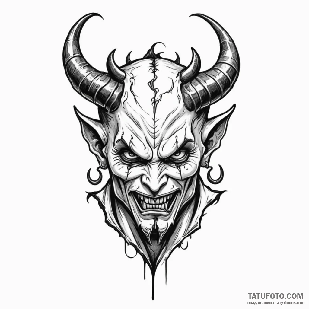 Devil - эскиз тату (№1750604982_1, 22.06.2025 15:09) — Tatufoto.com