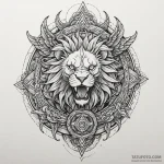 Chimera with heads of a lion, serpent, and ea… — эскиз тату (№1750605304_1, 22.06.2025 15:15) — Tatufoto.com