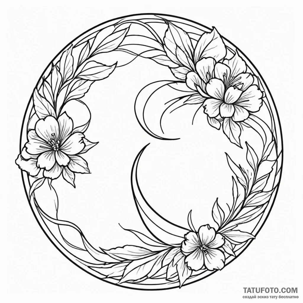 Circle - эскиз тату (№1750605693_0, 22.06.2025 15:21) — Tatufoto.com