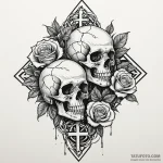 Snow-capped mountain, majestic and serene, ar… — эскиз тату (№1750605972_0, 22.06.2025 15:26) — Tatufoto.com