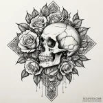 Snow-capped mountain, majestic and serene, ar… — эскиз тату (№1750605972_1, 22.06.2025 15:26) — Tatufoto.com