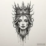 Forgotten blade crowned with roots, tattoo fl… — эскиз тату (№1750608564_1, 22.06.2025 16:09) — Tatufoto.com