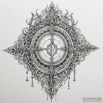 Key crowned in spectral light, concept art fo… — эскиз тату (№1750610991_1, 22.06.2025 16:49) — Tatufoto.com