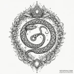 Ivory serpent crowned with starlight, tattoo… — эскиз тату (№1750611875_1, 22.06.2025 17:04) — Tatufoto.com