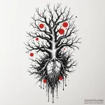 Dark spirit entwining roots, tattoo drawing o… — эскиз тату (№1750611972_0, 22.06.2025 17:06) — Tatufoto.com