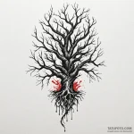 Dark spirit entwining roots, tattoo drawing o… — эскиз тату (№1750611972_1, 22.06.2025 17:06) — Tatufoto.com